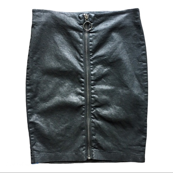 All Saints Dresses & Skirts - All Saints front zip Jade Black Pencil Skirt